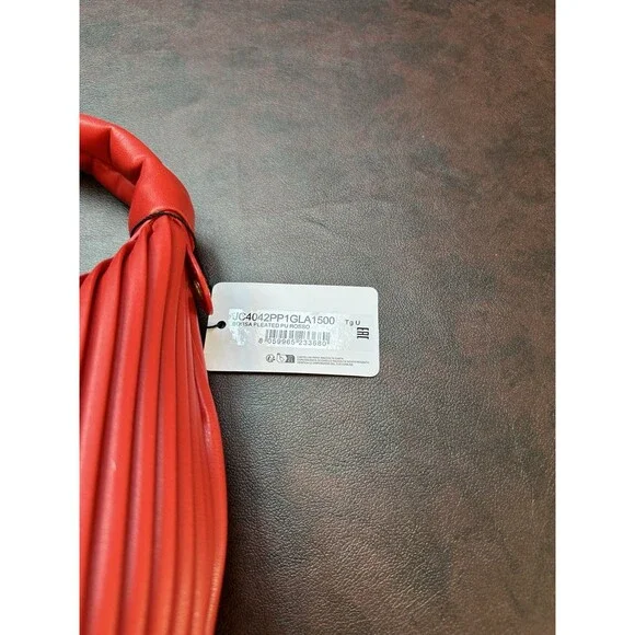 Love Moschino Red Hobo Bag Small New with Dust Bag Zip